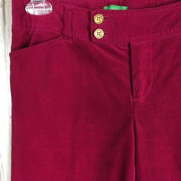 Lilly Pulitzer Society Pant Stretch Cords Palm NWT - Picture 2 of 7